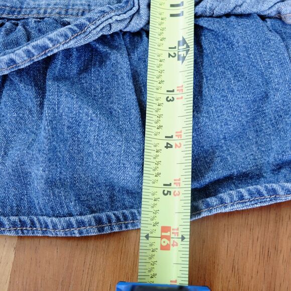 Oshkosh B'gosh Shortall Skirt Baby Sz 24 months‎ Skirt Embroidered Ruffles - Picture 5 of 8